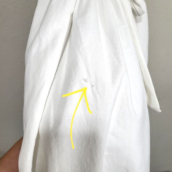 Paulina Dress Womens Size 8 / 10 White FLAWS READ Cottage, Shoujo Prairie - Picture 7 of 16